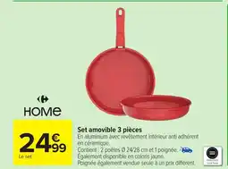 Carrefour HOME Set amovible 3 pièces offre