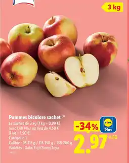 Lidl Pommes bicolore sachet offre