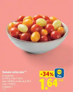 Lidl Tomate cerise mix offre