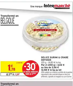 Intermarché ODYSSEEDélice Delice surimi & crabe offre