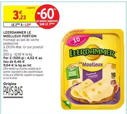 Intermarché LEERDAMMER Le moelleux portion offre