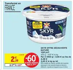 Intermarché YOPLAIT Skyr offre découverte nature offre