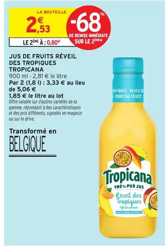 TROPICANA Jus de fruits réveil des tropiques
