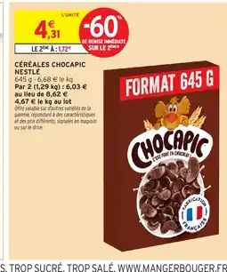 Intermarché Céréales chocapic nestlé offre