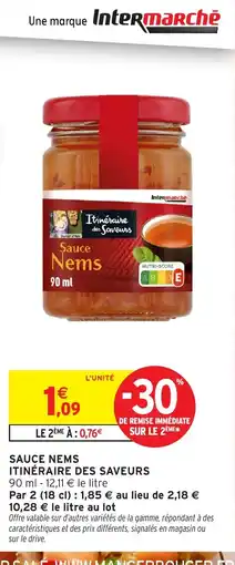 Intermarché ITINÉRAIRE DES SAVEURS Sauce nems offre