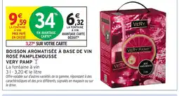Intermarché VERY PAMP Boisson aromatisée à base de vin rosé pamplemousse offre