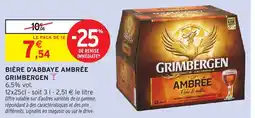 Intermarché GRIMBERGEN Bière d'abbaye ambrée offre