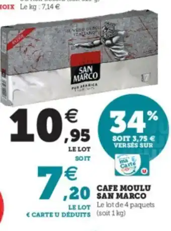 Super U Cafe Moulu San Marco offre