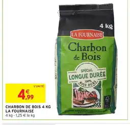 Intermarché LA FOURNAISE Charbon de bois offre