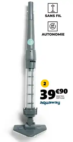 Gifi AQUAWAY Aspirateur de piscine rechargeable offre
