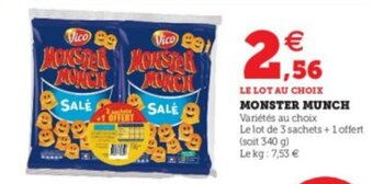 Super U Monster Munch offre