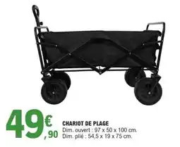 E.Leclerc Chariot de plage offre