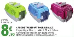 E.Leclerc Cage de transport pour animaux offre