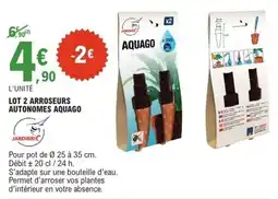 E.Leclerc Lot 2 arroseurs autonomes aquago jardibric offre