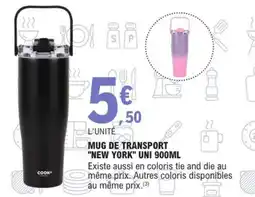 E.Leclerc Mug de transport new york uni offre