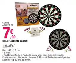 E.Leclerc Cible flechette carton offre