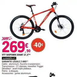 E.Leclerc Vtt suspendu avant 27,5 woodsun offre