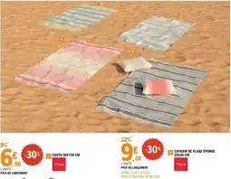 E.Leclerc Coussin de plage éponge offre
