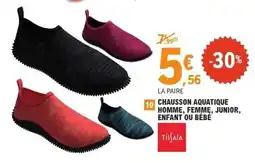 E.Leclerc Chausson aquatique homme femme junior enfant ou bébé offre