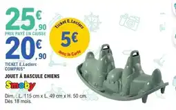 E.Leclerc Jouet à bascule chiens smoby offre