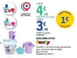E.Leclerc Seau garni stitch smoby offre