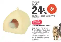 E.Leclerc Igloo olympe crème zolux offre