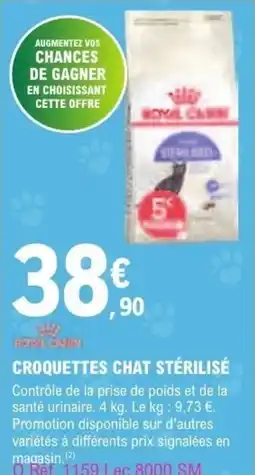 E.Leclerc Croquettes chat stérilisé offre