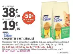 E.Leclerc Croquettes chat stérilisé offre