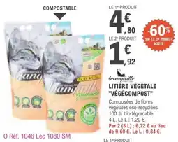 E.Leclerc Litière végétale végécompost offre