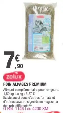 E.Leclerc Foin alpages premium zolux offre