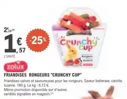 E.Leclerc Friandises rongeurs crunchy cup offre
