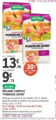 E.Leclerc Mélange complet pondeuse super offre
