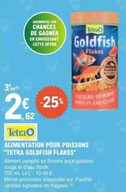 E.Leclerc Alimentation pour poissons tetra goldfish flakes offre