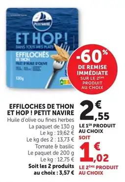Bi1 Effiloches de thon et hop petit navire offre