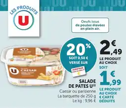 Bi1 Salade de pates u offre
