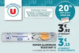 Bi1 Papier aluminium resistant u offre