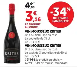 Bi1 Vin mousseux kriter offre