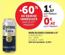 Bi1 Biere blonde corona 4.5° offre