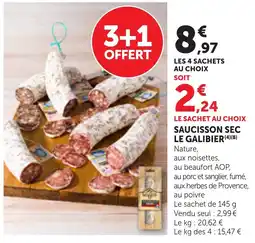 Bi1 Saucisson sec le galibier offre