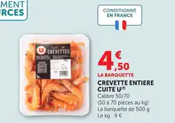 Bi1 Crevette entiere cuite u offre