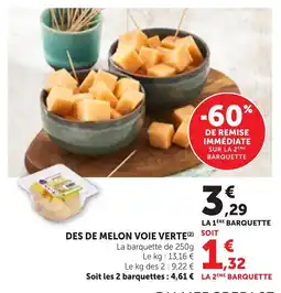 Bi1 Des de melon voie verte offre