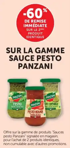 U Express Sur la gamme sauce pesto panzani offre
