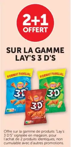 U Express Sur la gamme lay's 3 d's offre