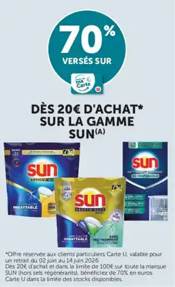 U Express Sur la gamme sun offre
