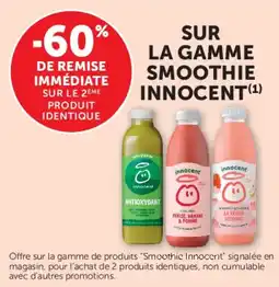 U Express Sur la gamme smoothie innocent offre