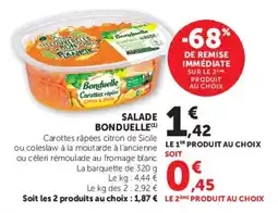 U Express Salade bonduelle offre