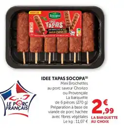 U Express Idee tapas socopa offre