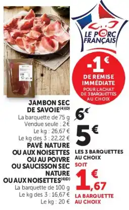 U Express Jambon sec de savoie offre