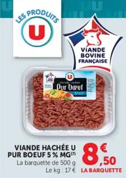 U Express Viande hachée u pur boeuf 5% mg offre