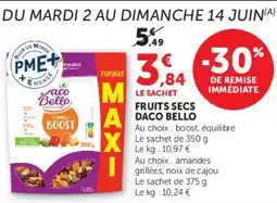 U Express Fruits secs daco bello offre